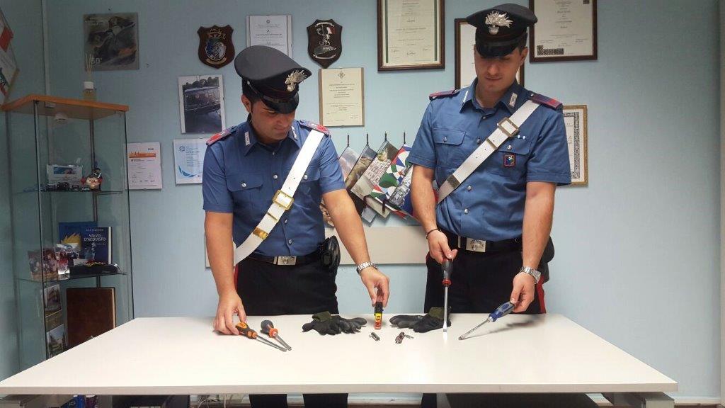 I Carabinieri hanno arrestato tre ladri