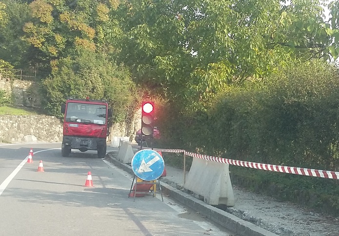 Nuovo marciapiede in via Buttero