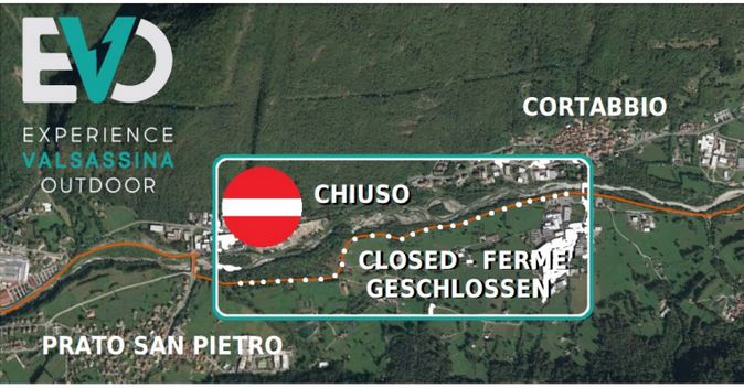 Chiuso un tratto della pista ciclopedonale della Valsassina