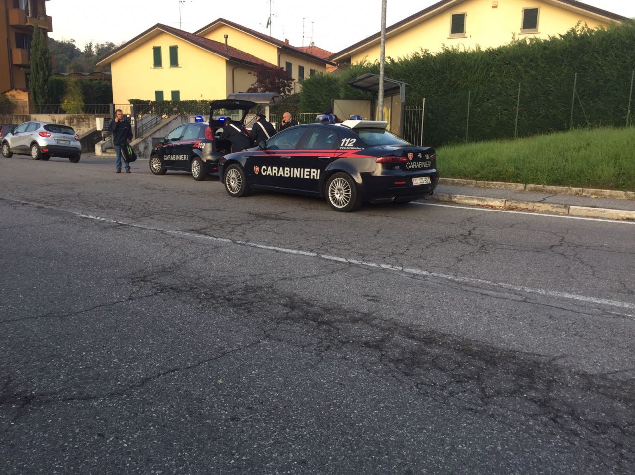 Incidente auto moto a Brivio