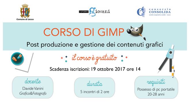 Con informagiovani un corso di progettazione grafica con Gimp