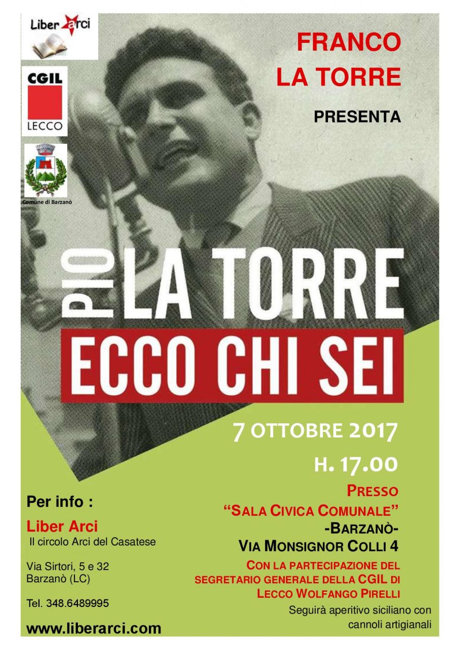 Incontro su Pio La Torre