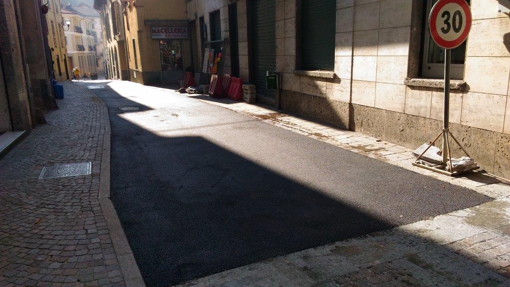La strettoia di via Garibaldi ha già riaperto