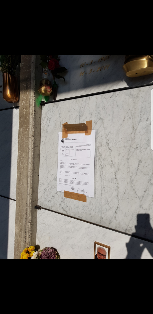 Al cimitero ci sono problemi di vicinato