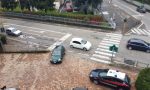 Auto senza freno a mano finisce in strada