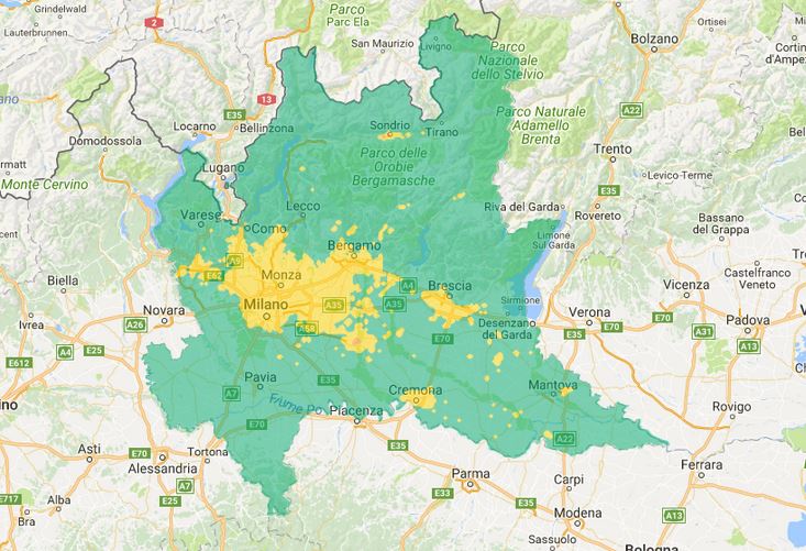 Aria respirabile nel Lecchese e Meratese. Il meteo di domani