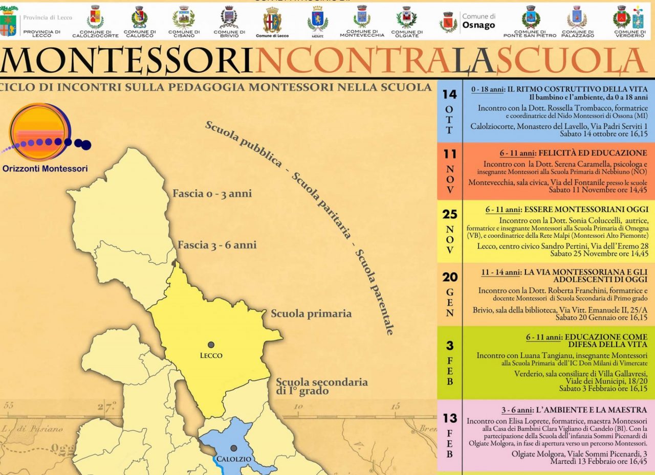 Montessori, nuovo incontro del ciclo