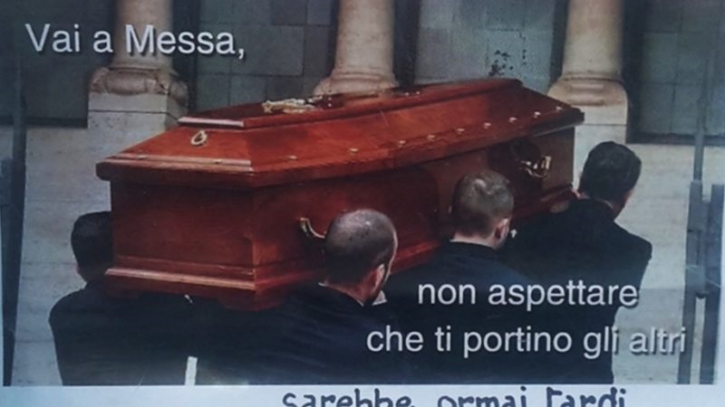La provocazione choc di un parroco del Comasco