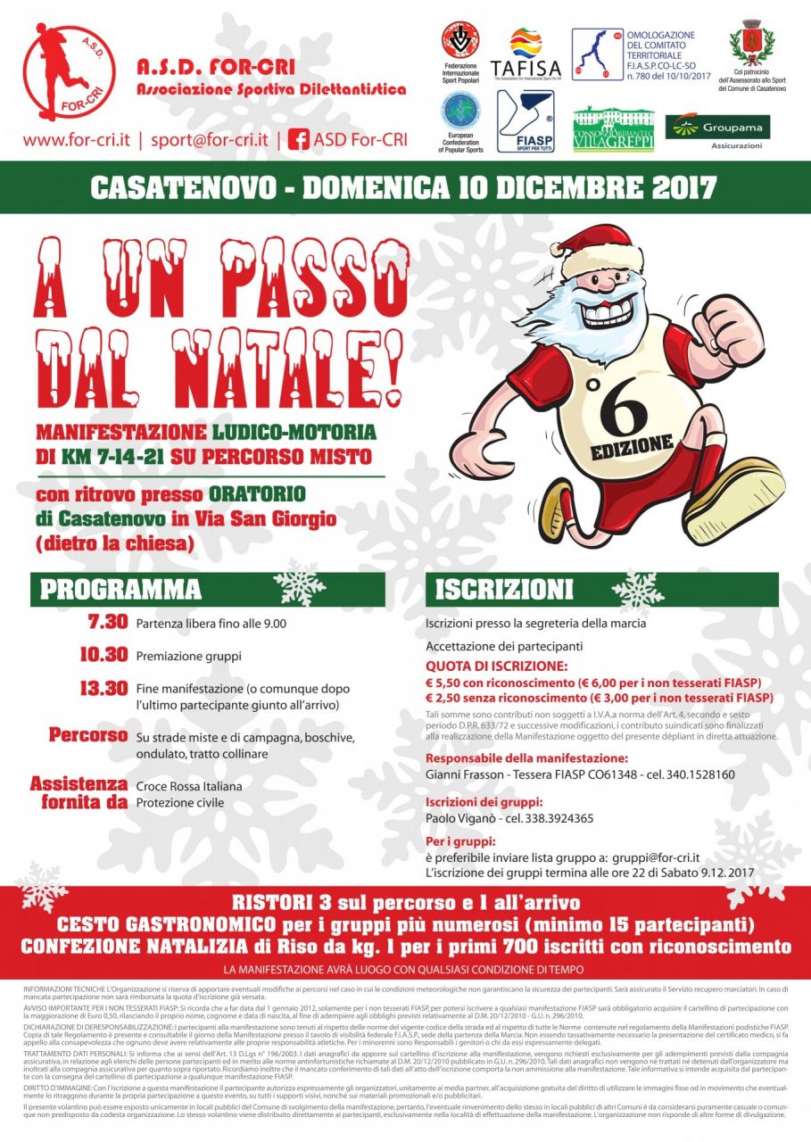 Camminata Casatenovo a un passo dal Natale