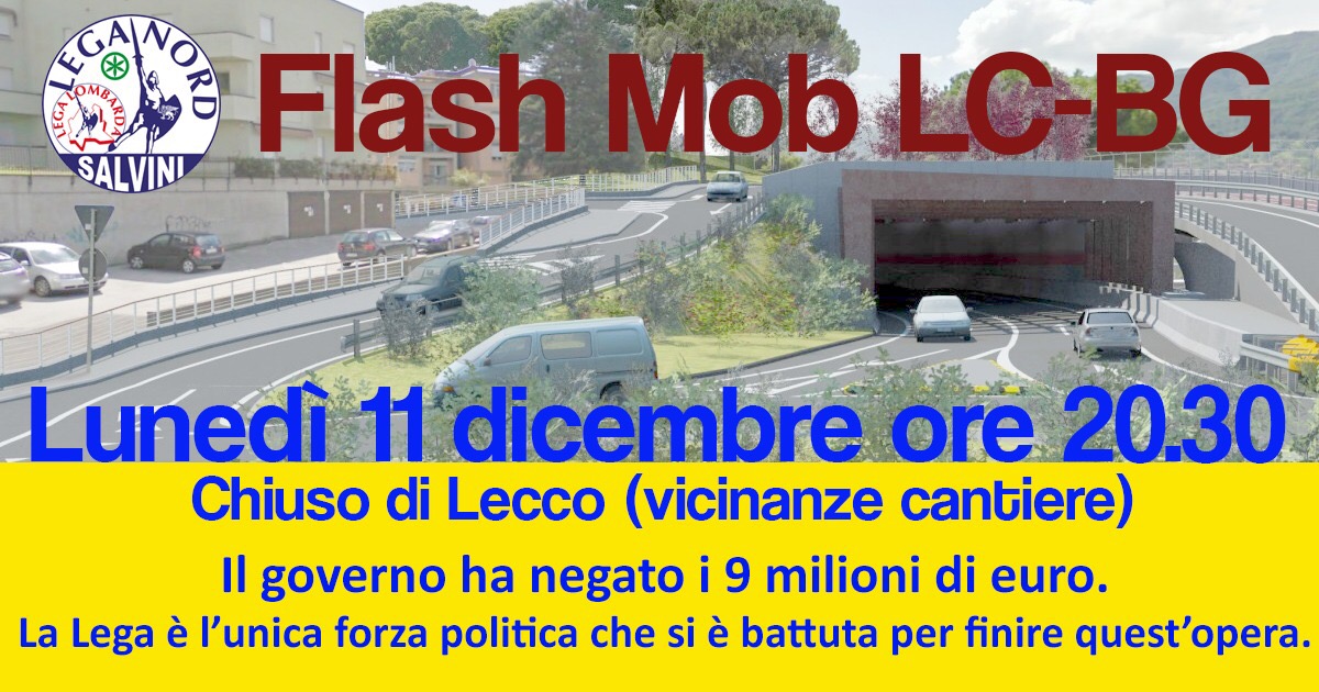 Flash Mob per la Lecco-Bergamo