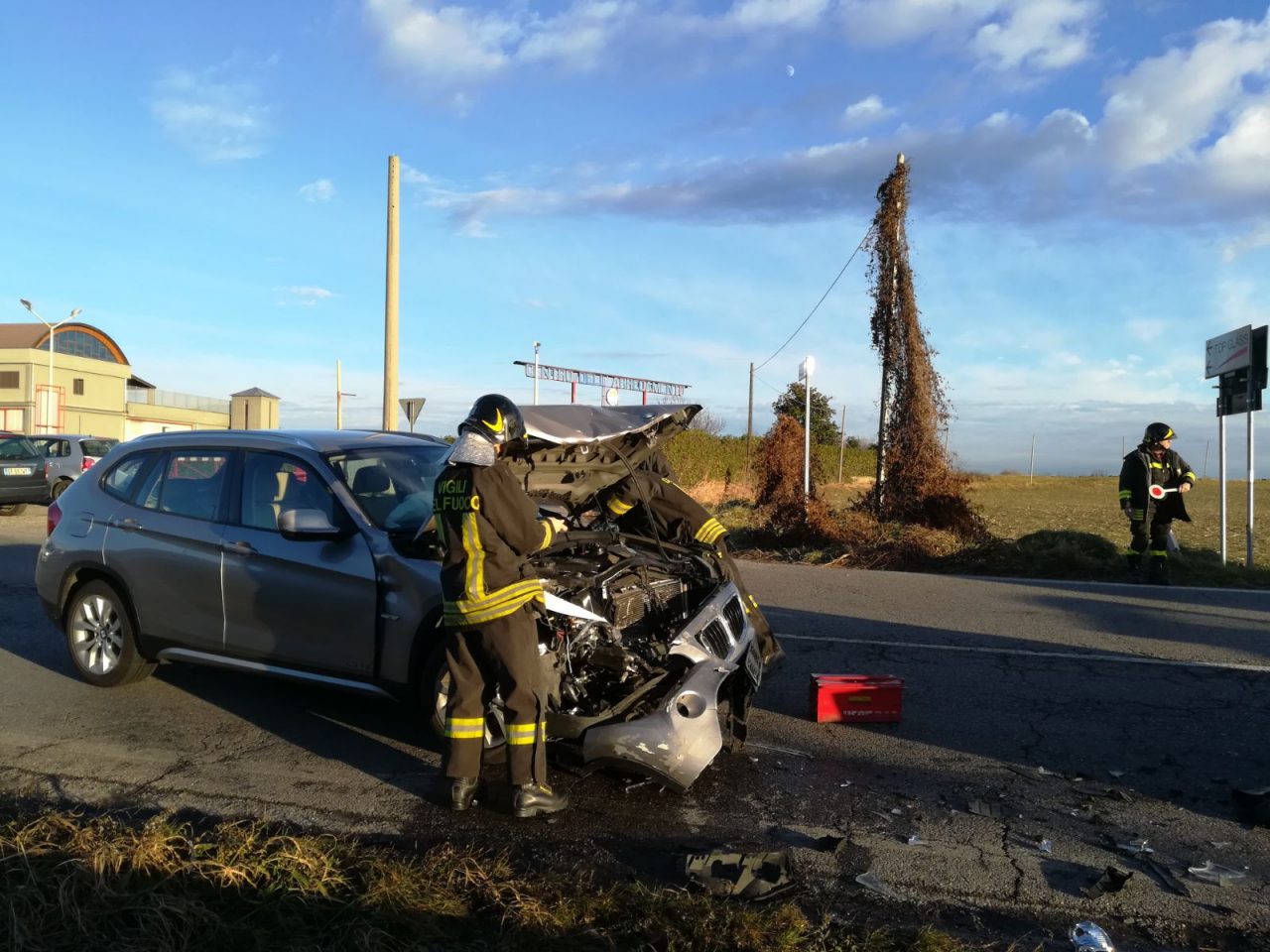 Incidente frontale Provinciale bloccata FOTO e VIDEO