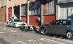 Incidente auto moto a Lecco paura per un 66enne