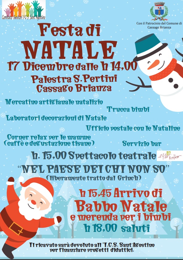 Festa Natale alla palestra di Cassago