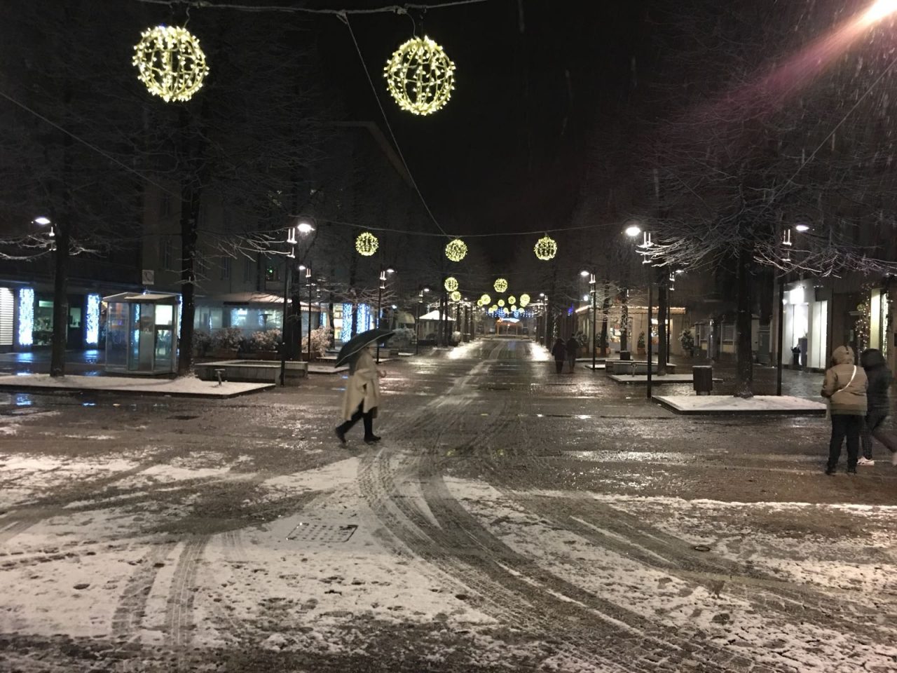 La prima neve imbianca Merate