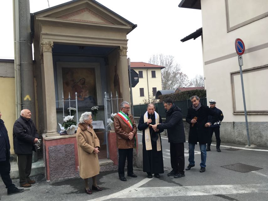Inaugurata l’edicola di San Rocco a Sartirana