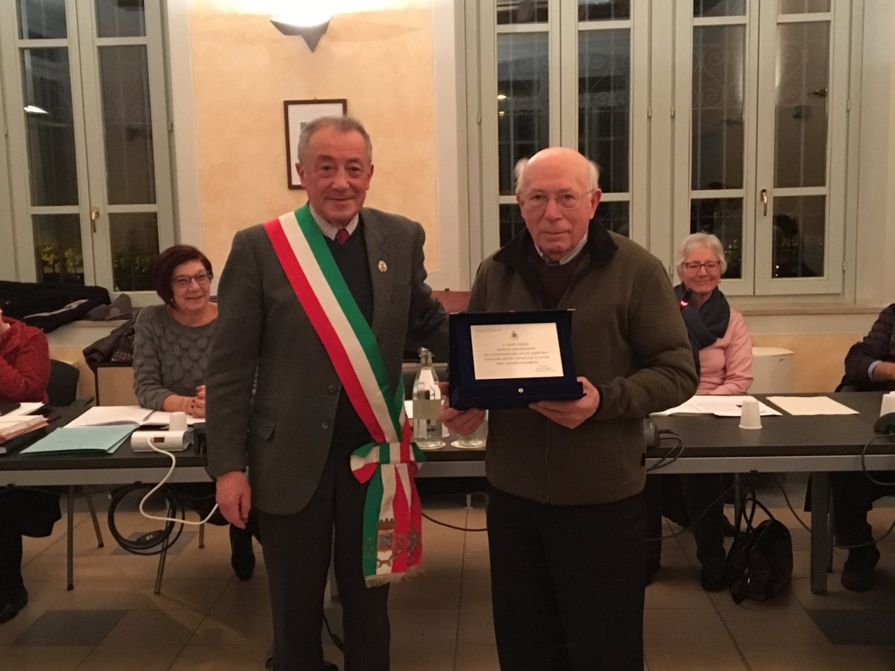 Fedele Casati ha ricevuto una targa alla carriera