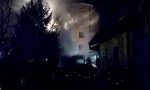 Incendio nella notte a Robbiate VIDEO