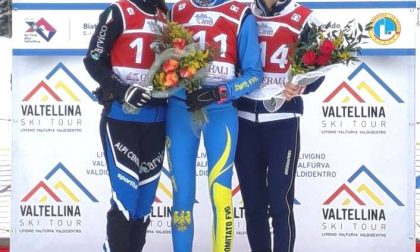 Laura Colombo d'argento nella prima prova del Valtellina Ski Tour