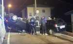 Auto ribaltata, quattro persone in ospedale