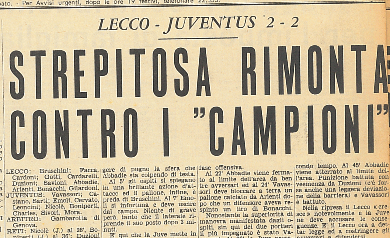 Quando il Lecco giocava a Natale e Capodanno: altro che Boxing Day VIDEO