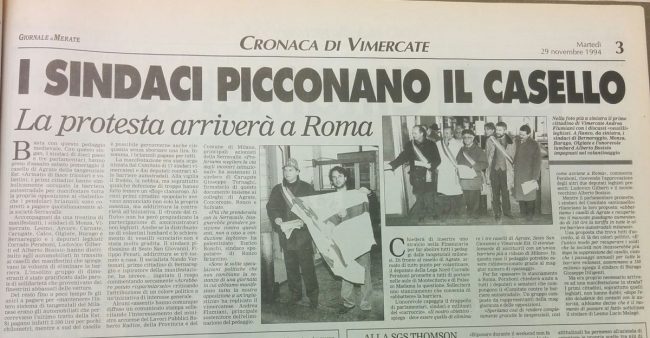 Pedaggio al casello della tangenziale est: 24 anni fa come oggi