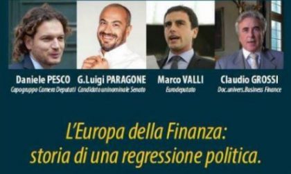 Tour lecchese per Gianluigi Paragone candidato con il Movimento Cinque Stelle