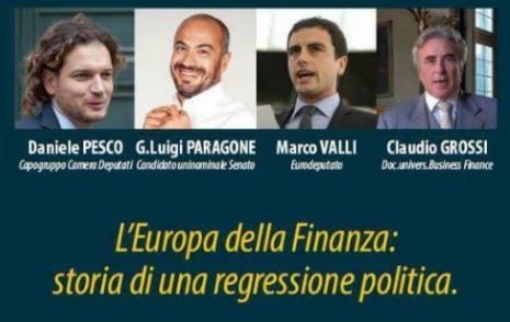 Tour lecchese per Gianluigi Paragone candidato con il Movimento Cinque Stelle