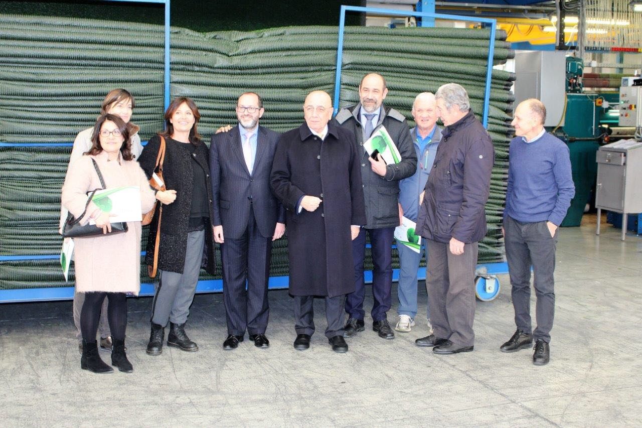 Adriano Galliani in visita a Italgreen di Villa d’Adda FOTO