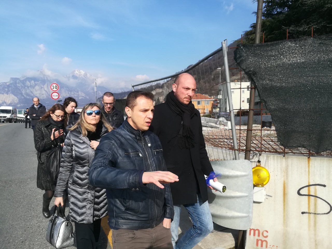 Dario Violi in visita al cantiere della Lecco-Bergamo: «E’ il prodotto di chi si dice esperto di politica»