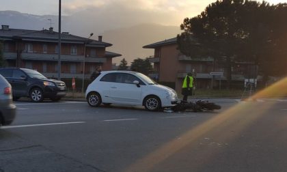 Incidente auto moto a Olginate coinvolto un diciottenne
