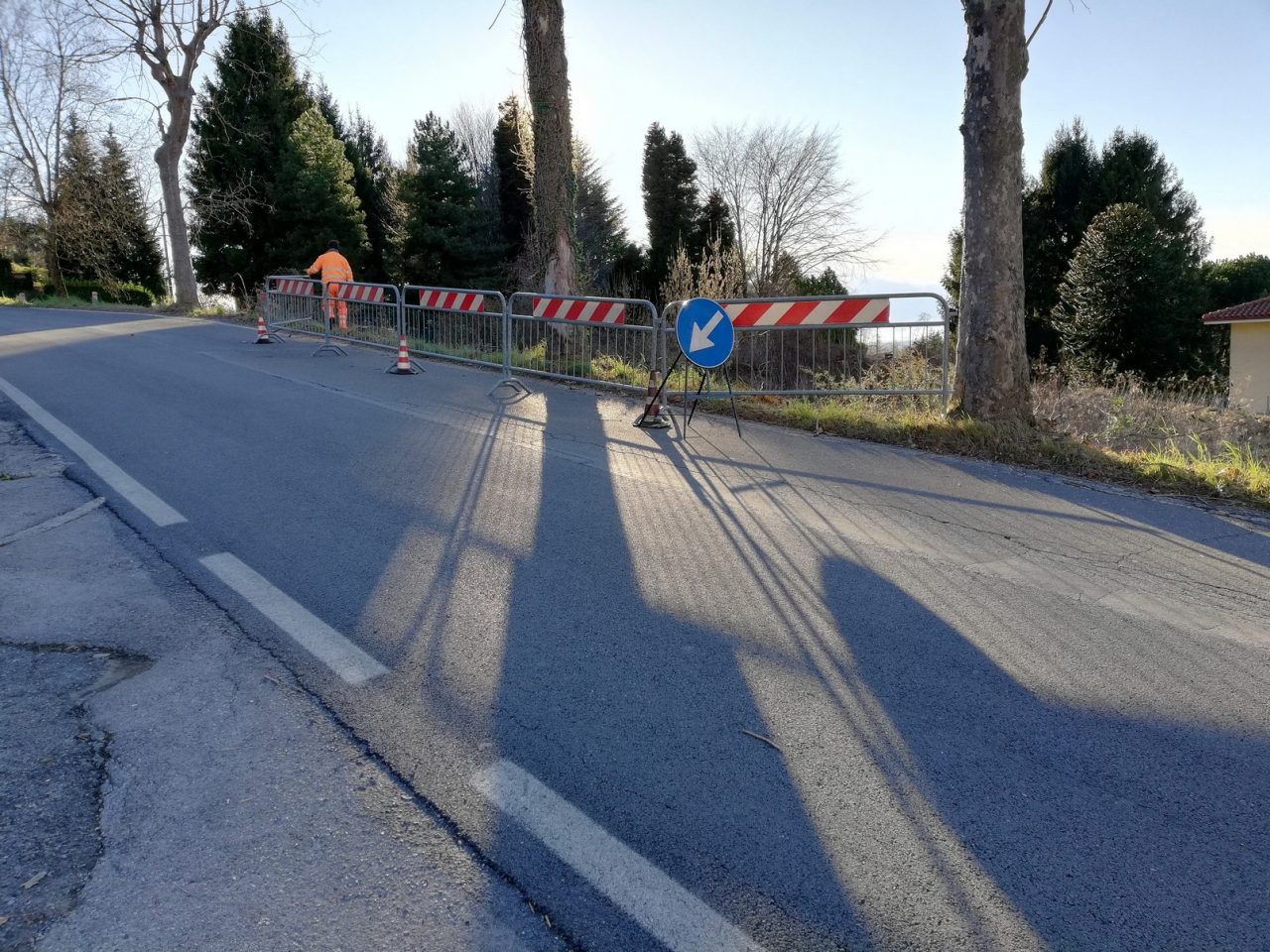 Sp58 a Villa Vergano al via l’intervento sul muro crollato