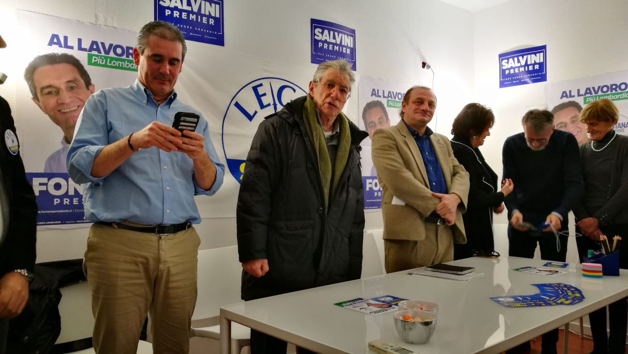 Umberto Bossi a Lecco FOTO E VIDEO