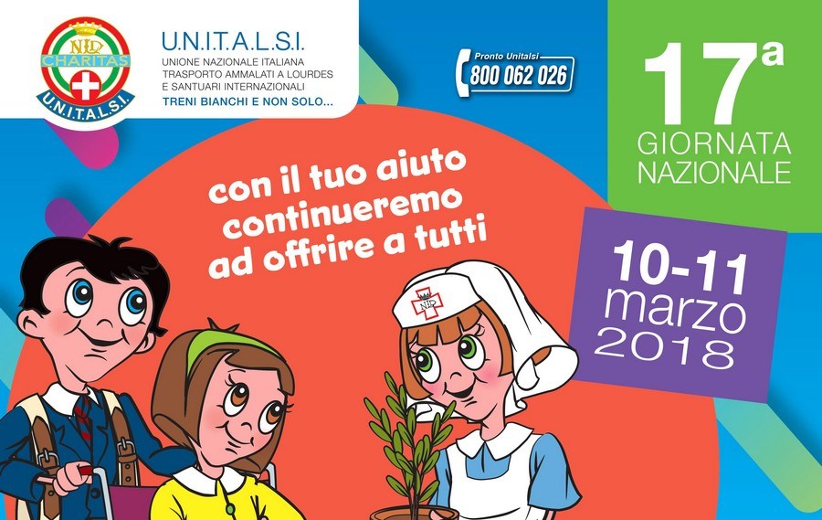 Sabato 10 e domenica 11 marzo 17° Giornata Nazionale Unitalsi