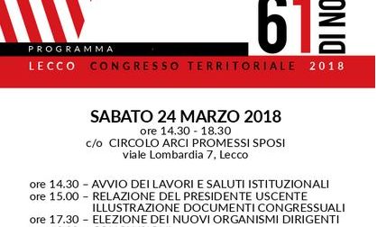 Sabato a Lecco il congresso Arci