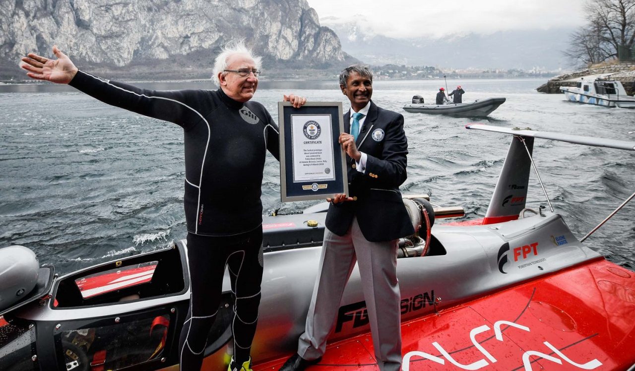 Guinness World Record di velocità sull’acqua per Fabio Buzzi