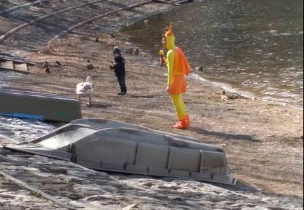Capitan Ventosa di Striscia la Notizia a Lecco