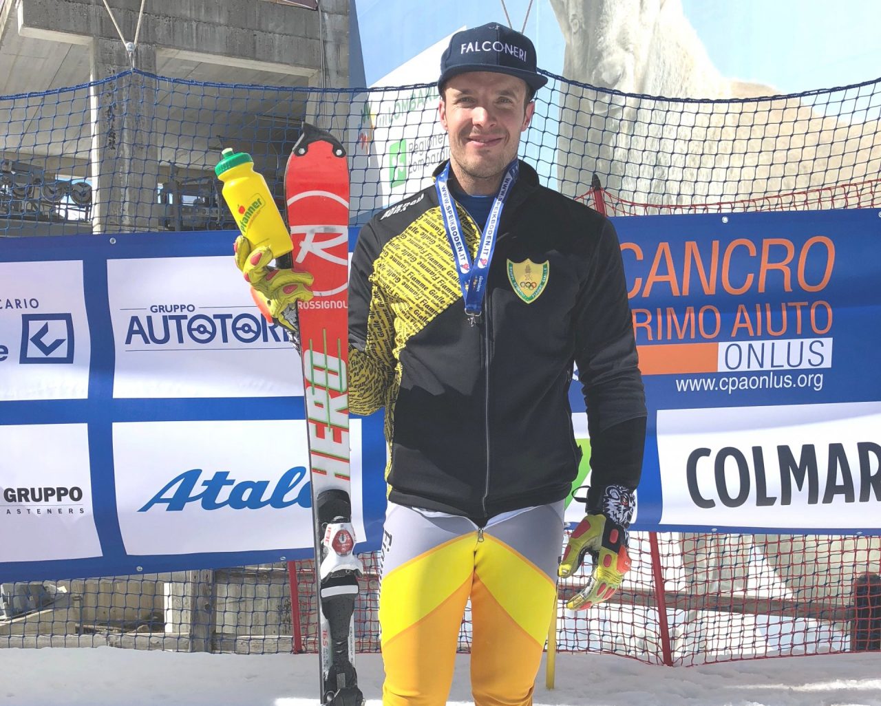Cazzaniga podio Tricolore nella Discesa, Innerhofer campione