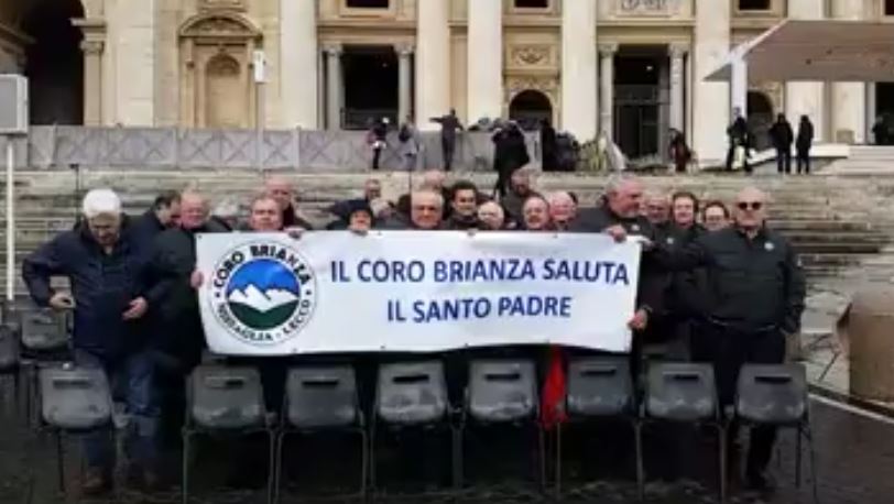 Coro Brianza davanti al Papa FOTO E VIDEO