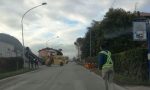 Lavori in strada, traffico rallentato nel Calolziese