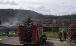 Incendio casotto nel primo pomeriggio FOTO e VIDEO