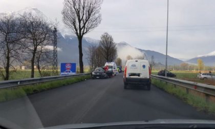 Incidente sulla Statale 36, traffico in tilt in Alto Lago