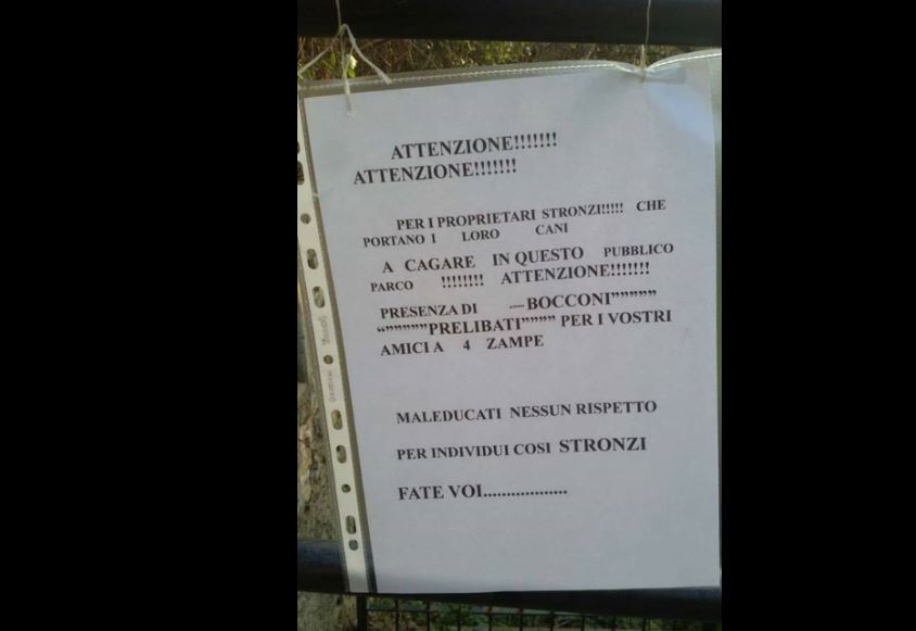 Proprietari di cani minacciati a Lecco: attenzione ai bocconi avvelenati