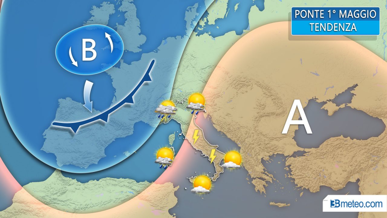 Ponte del primo maggio tra sole e temporali PREVISIONI METEO