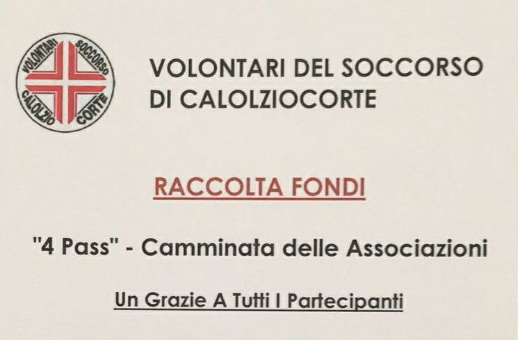 Calolziocorte, camminata “4 pass sul lago” con i Volontari del Soccorso