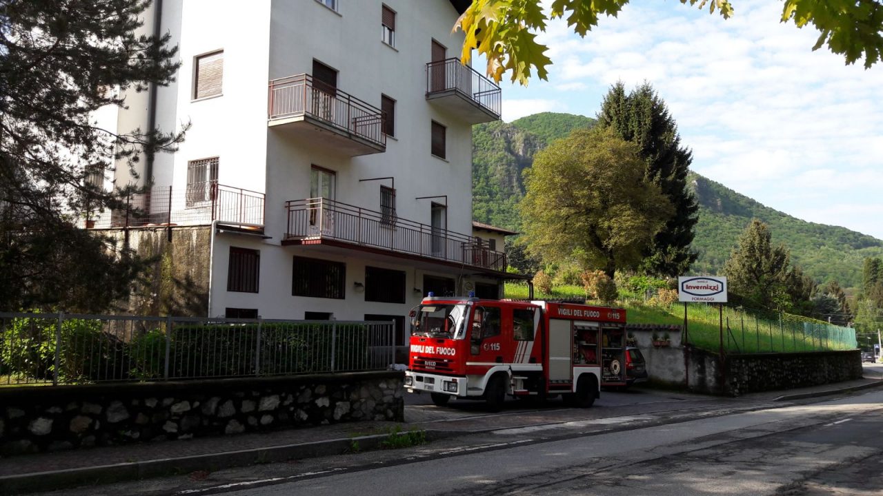 Incendio di una stufa a Cremeno