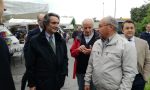 Il governatore della Lombardia Attilio Fontana in visita a Merate FOTO E VIDEO