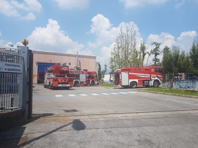 Incendio in fonderia a Sirone