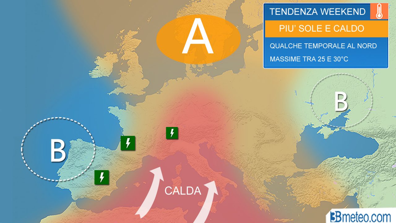 Ancora pioggia ma le temperature si impennano PREVISIONI METEO