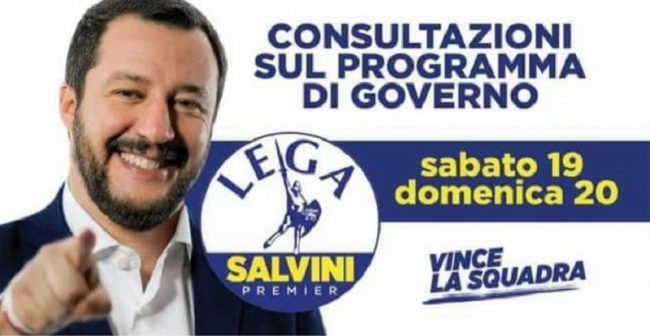 Governo gialloverde: domani e domenica referendum leghista anche nel Lecchese