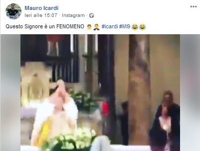 Anche per l’interista Icardi don Bruno è un… fenomeno VIDEO